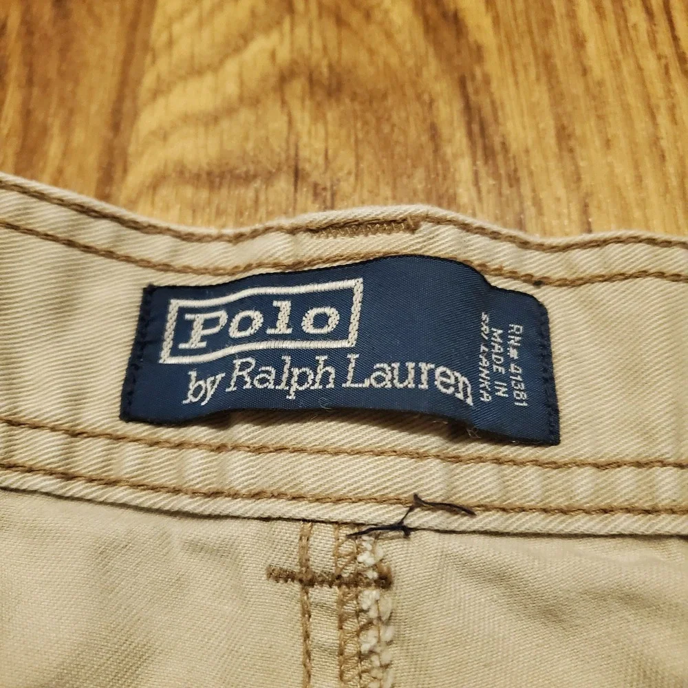 Vintage Polo Ralph Lauren Cargo Shorts Men‎ 33 Beige Preppy